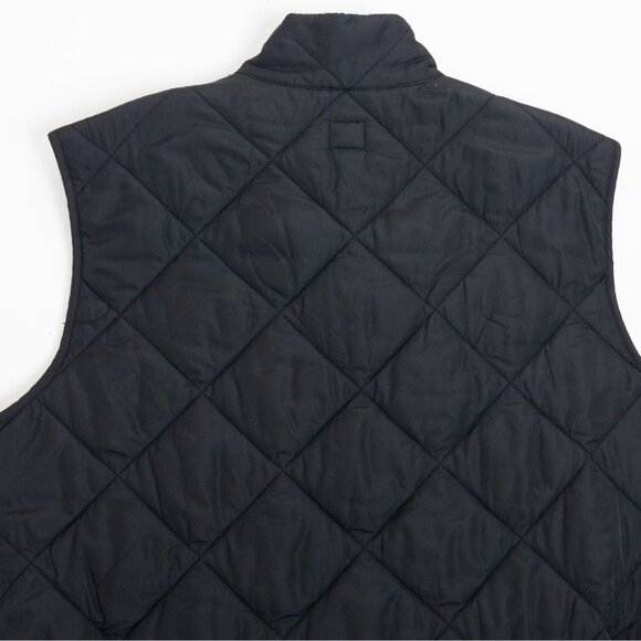 J. Crew Walker Vest Black Quilted Full Zip Lightweight Preppy Medium - Picture 10 of 16